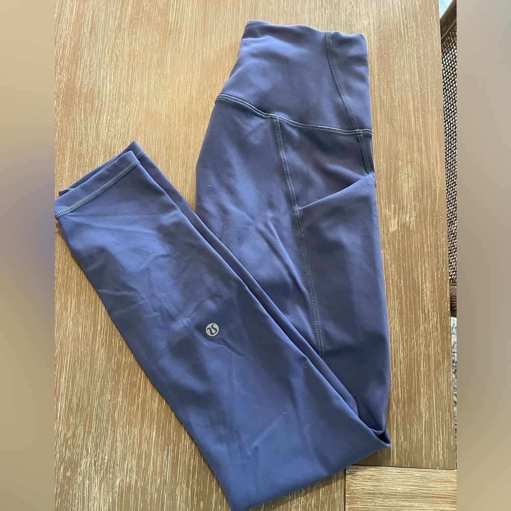 Lululemon Leggings size 6 blue/grey color